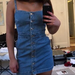denim mini dress from GUESS